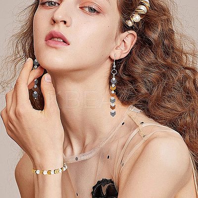4 Strands 4 Colors Electroplated Arrows Non-magnetic Synthetic Hematite Bead Strands G-CA0001-31-1