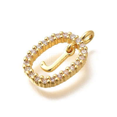 Brass Micro Pave Cubic Zirconia Pendants ZIRC-P123-01G-J01-1