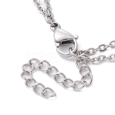 Tarnish Resistant 201 Stainless Steel Macrame Pouch Braided Gemstone Holder Bracelet Making BJEW-JB09620-02-1