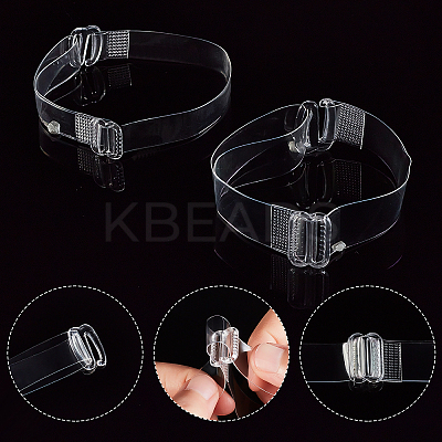 10 Pairs 2 Style Transparent Silicone Shoelace SIL-GF0001-11-1