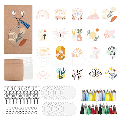 DIY Keychain Making Kits DIY-GO0002-53B-1