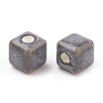 Handmade Porcelain Beads PORC-Q257-8x8-02-1