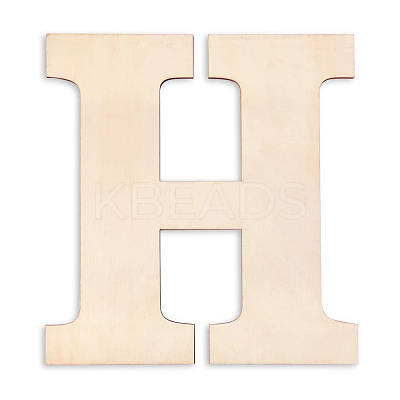 Letter Unfinished Wood Blank Cutouts LS-DIY-ZX040-01H-1