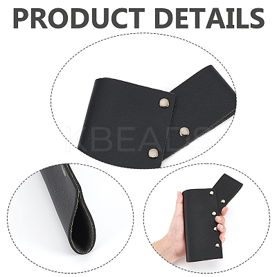 Medieval Style Adjustable PU Leather Sword Holder AJEW-WH0561-001-1
