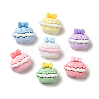 Opaque Resin Decoden Cabochons RESI-B017-02F-1