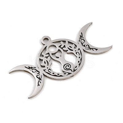 201 Stainless Steel Pendants STAS-I344-04P-1