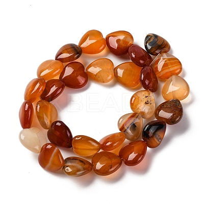Natural Red Agate Beads Strands G-I372-A03-02-1