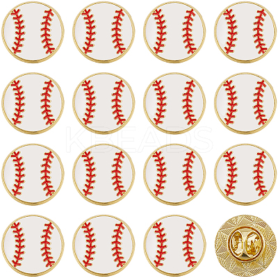 20Pcs Sport Enamel Pins JEWB-SC0001-62B-1