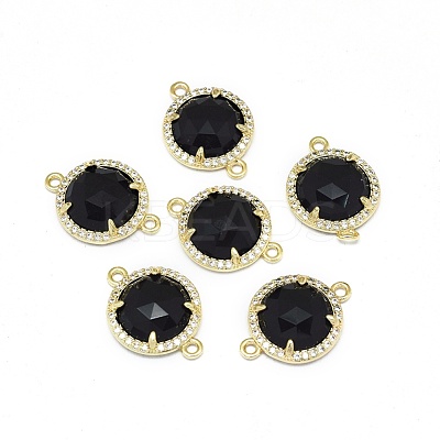 Synthetic Black Stone Links connectors G-E526-34C-1
