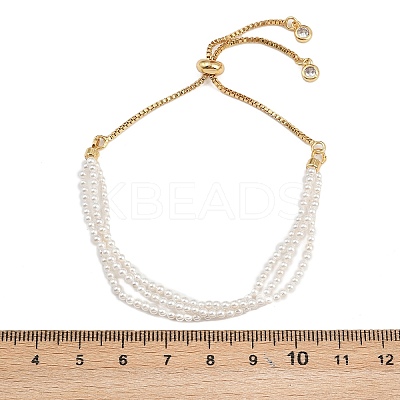 Brass Box Chain Slider Bracelets BJEW-D366-01G-1