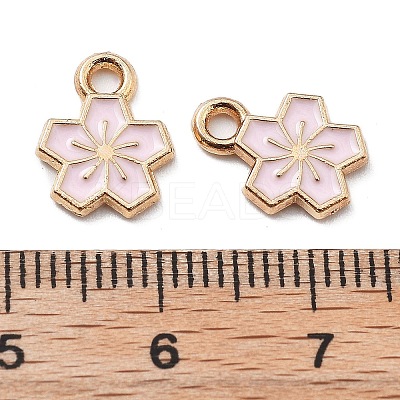 Alloy Enamel Charms ENAM-S022-01G-1