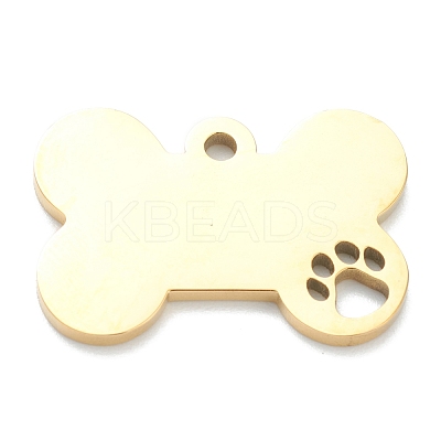 Ion Plating(IP) 304 Stainless Steel Pet Pendants STAS-B016-04G-1