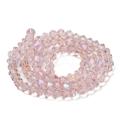 Transparent Electroplate Glass Beads Strands GLAA-F029-2mm-D26-1