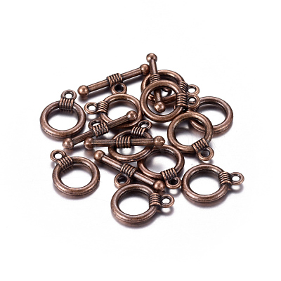 Tibetan Style Alloy Toggle Clasps X-RLF0034Y-NF-1