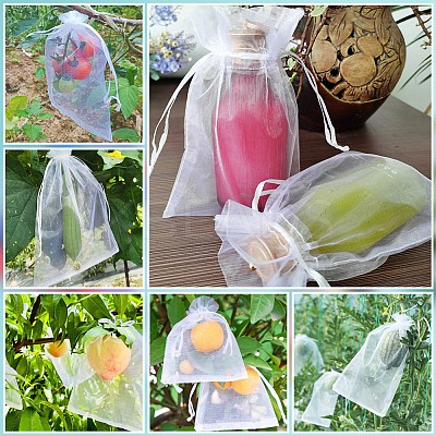 30pcs Large Organza Pouches Portable Shoes Bag Travel Storage Drawstring Bags OP-SP0001-03B-04-1