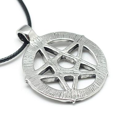 Alloy Pendant Necklaces NJEW-S381-008-1