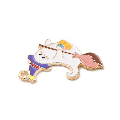 Halloween Theme Alloy Enamel Pendants ENAM-I053-A06-1