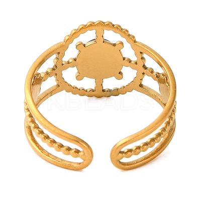 Natural Tiger Eye Finger Rings RJEW-Q822-04G-02-1