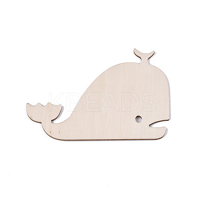 Whale Shape Unfinished Wood Cutouts DIY-ZX040-03-01-1