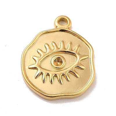 Ion Plating(IP) 304 Stainless Steel Pendants Rhinestone Setting STAS-A066-18G-1