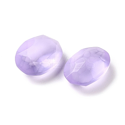 Frosted Glass Rhinestone Cabochons RGLA-G022-05B-371-1