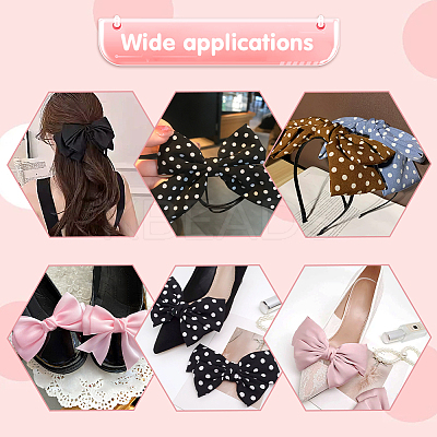 4Pcs 2 Colors Polyester Shoe Charms AJEW-PH0012-19-1