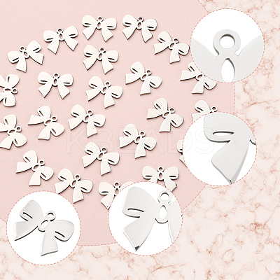 30Pcs 316L Surgical Stainless Steel Pendants STAS-SC0010-52-1