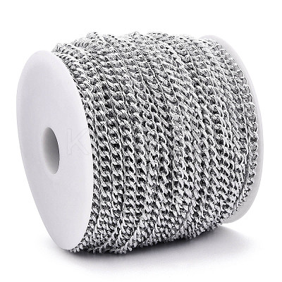 Aluminium Textured Curb Chains CHA-T001-42S-1