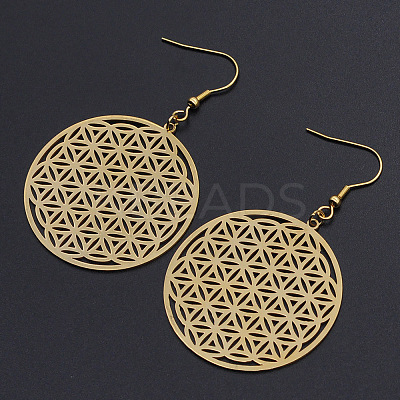 201 Stainless Steel Dangle Earrings STAS-S105-JN625-2-1