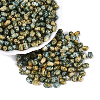 Picasso Glass Seed Beads SEED-N012-10K-1