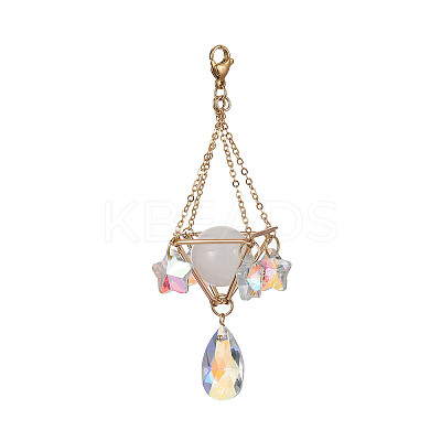 Brass Pouch Pendant Decoration HJEW-TA00085-1