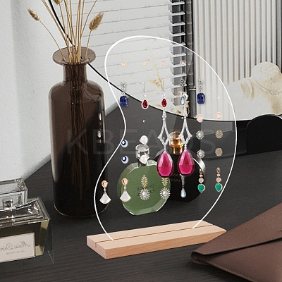Clear Acrylic Earring Jewelry Display Stands PW-WG38568-08-1
