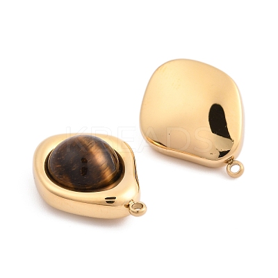 Natural Tiger Eye Pendants STAS-L022-487G-02-1