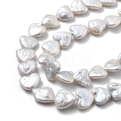 Natural Baroque Keshi Pearl Beads Strands PEAR-P064-10C-01A-1