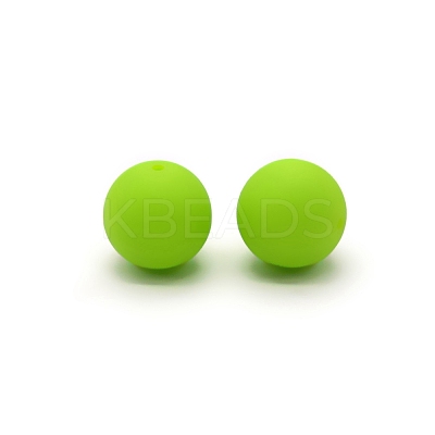 Silicone Beads Round Rubber Bead 15MM Loose Spacer Beads for DIY Supplies Jewelry Keychain Making FIND-SX0001-160-1