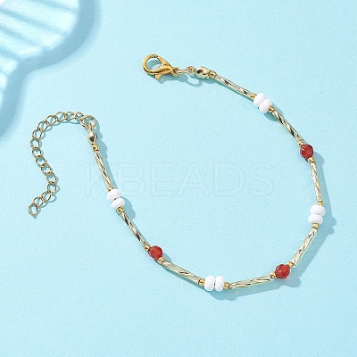 Glass Seed Beaded Bracelets for Women BJEW-MZ00261-01-1