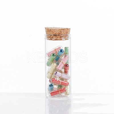 Mini High Borosilicate Glass Bottle Bead Containers BOTT-PW0001-262D-1