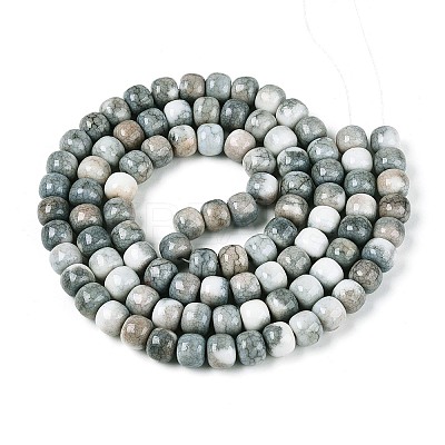 Ombre Effect Dyed Glass Beads Strands GLAA-N067-01A-14-1