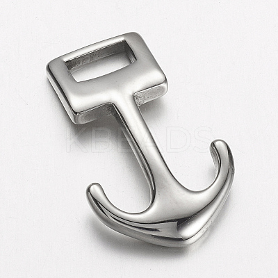 Non-Tarnish 304 Stainless Steel Anchor Hook Clasps LS-STAS-D166-14P-1