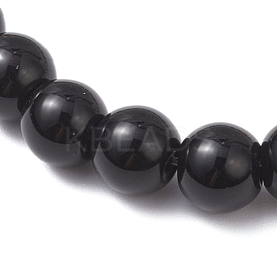 Synthetic Imperial Jasper & Turquoise & Painted Glass Beaded Stretch Bracelet for Women Men BJEW-JB12500-03-1