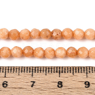 Dyed Natural White Jade Beads Strands G-T139-4mm-60-06-1