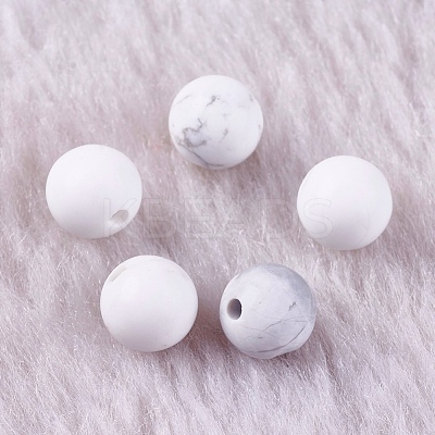 Natural Howlite Beads G-K275-30-6mm-1