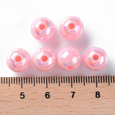 Opaque Acrylic Beads X-MACR-S370-D10mm-A01-1