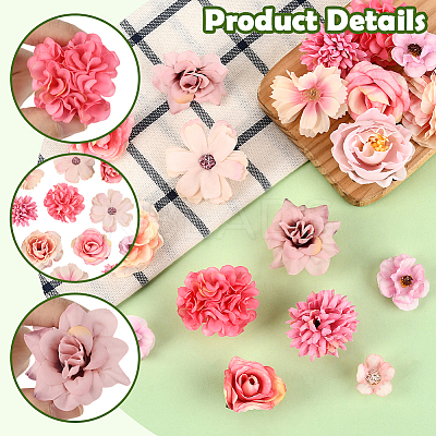 60Pcs Cloth Flower DIY-SP0005-73E-1