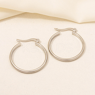 Stylish Stainless Steel Hoop Earrings for Women OK9057-7-1