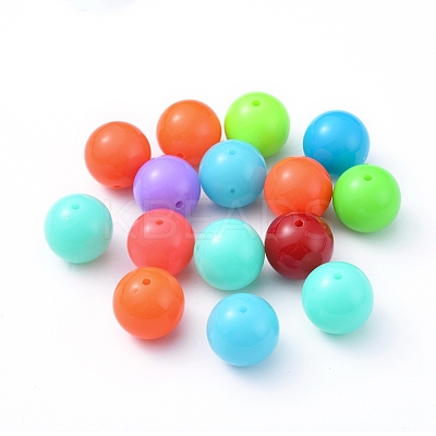 Fluorescence Chunky Acrylic Beads MACR-R517-20mm-M-1