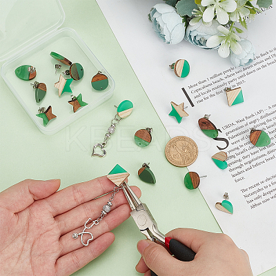 DIY Two Tone Stud Earring Making Finding Kits DIY-PH0006-52-1