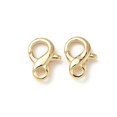 Brass Lobster Claw Clasps KK-H083-19G-1