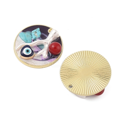 Rack Plating Alloy Enamel Pendants FIND-Z062-01G-05-1