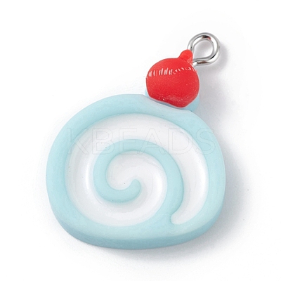 Opaque Resin Imitation Food Pendants RESI-D064-03P-14-1